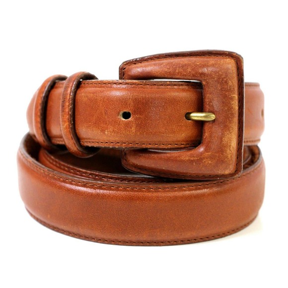 VTG Nordstrom BROWN GENUINE LEATHER 1 1/8"Wd CASUAL DRESS WOMEN'S BELT XL (41D - Picture 2 of 10